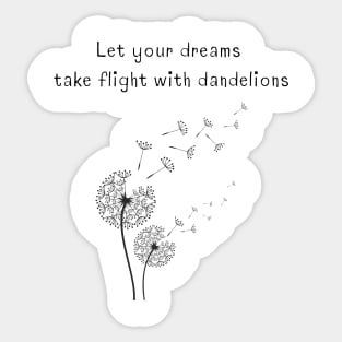 Dandelion flower T-shirt Sticker